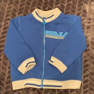 Armani baby zip up sweater